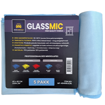 Glassmic Blue Microfiber Cloths